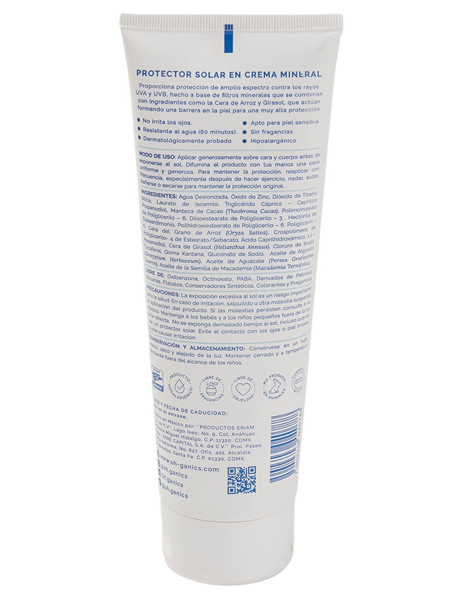 Bloqueador Solar Fps 50+ Bloqueador Mineral En Crema Baby 250 Gr Productos De Cuidado Personal Para Toda La Familia 250 Ml 3