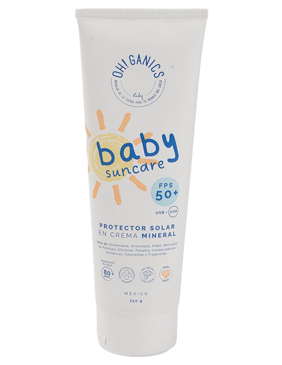 Bloqueador Solar Fps 50+ Bloqueador Mineral En Crema Baby 250 Gr Productos De Cuidado Personal Para Toda La Familia 250 Ml