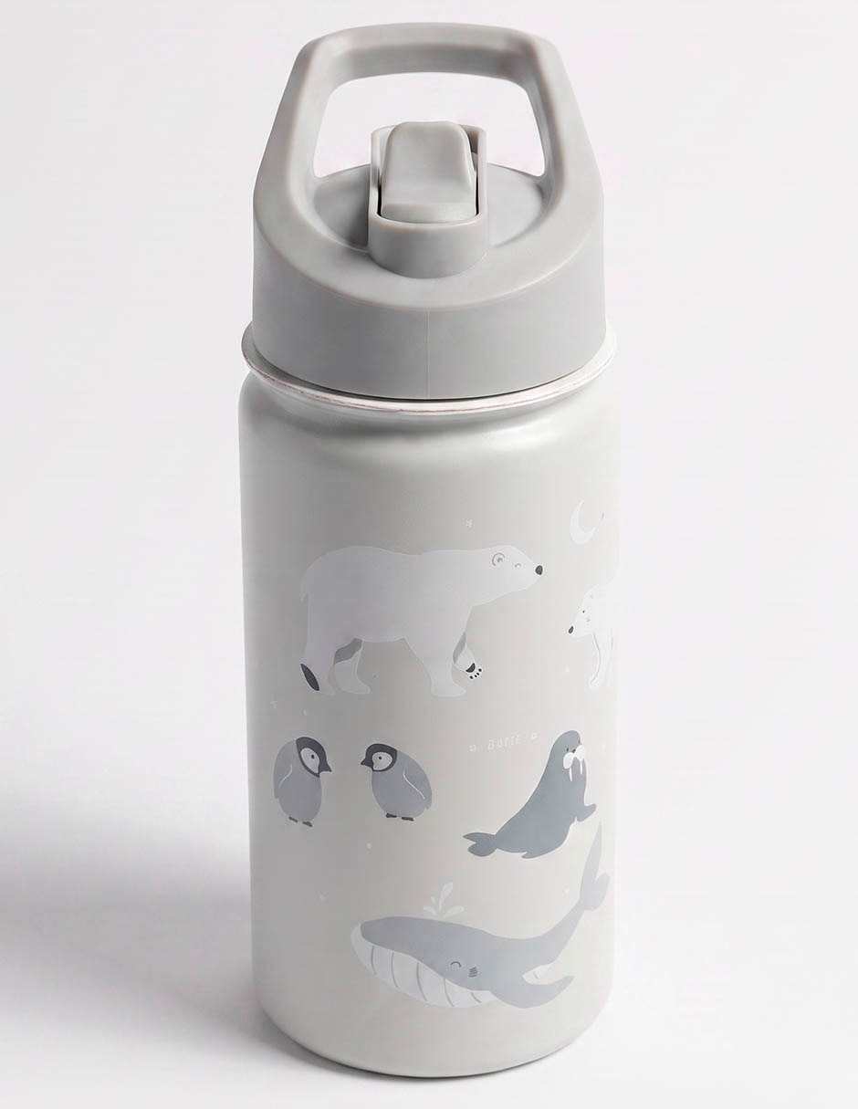 Termo de acero inoxidable con tapa rosca 349 ml 1