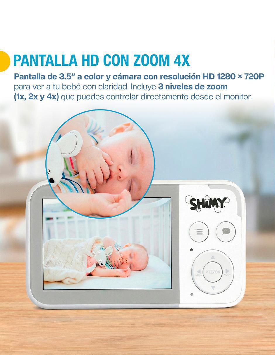 Monitor con cámara para bebé HD