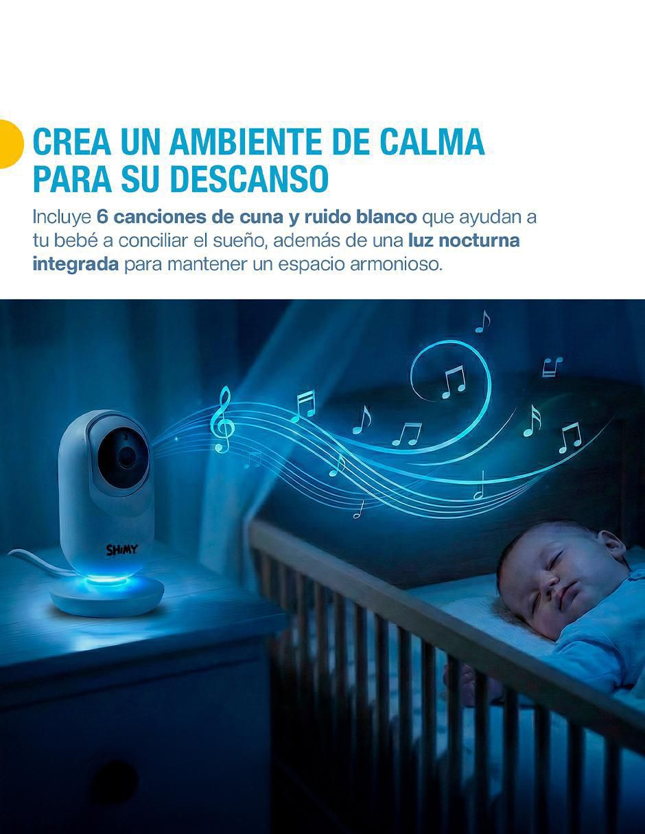 Monitor con cámara para bebé HD