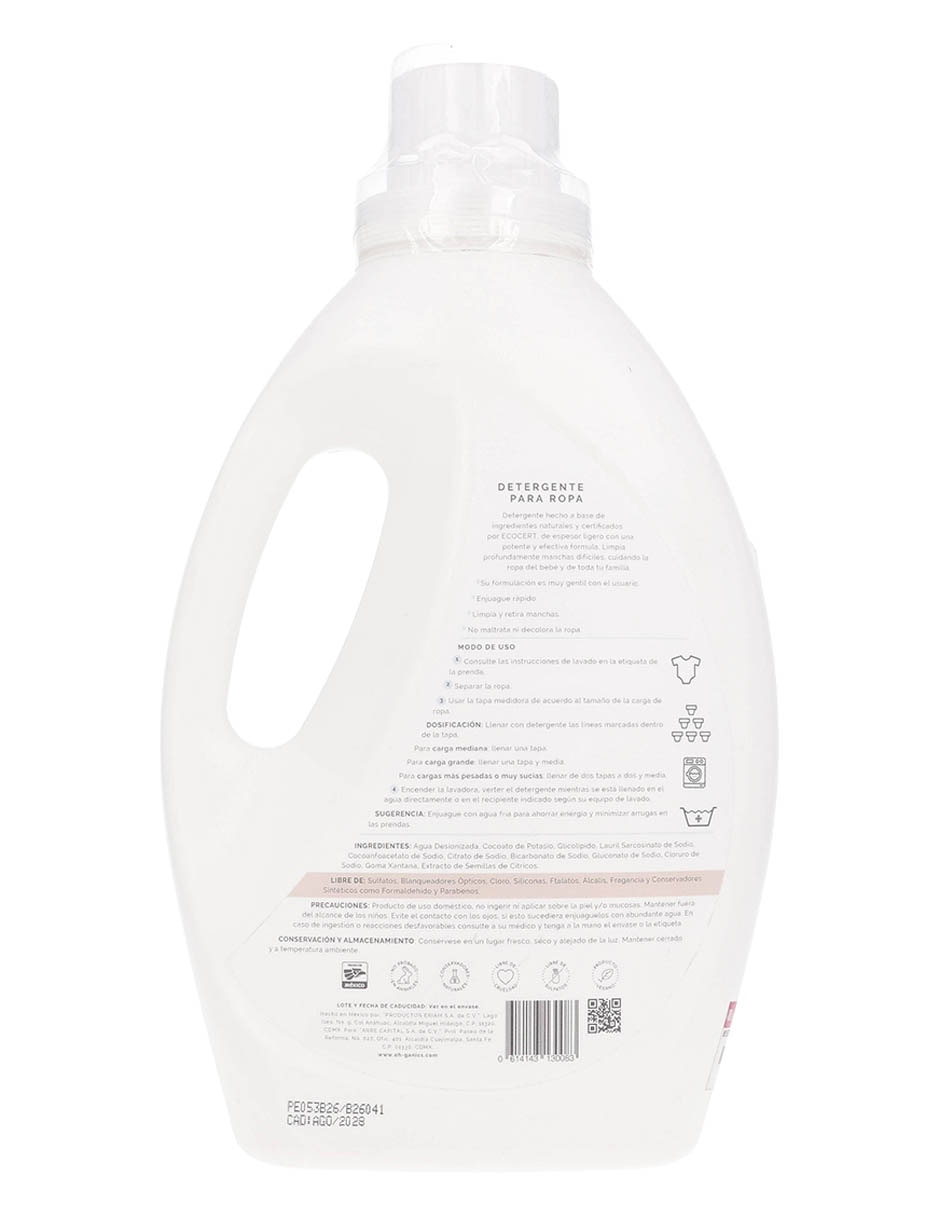 Detergente Líquido Líquido Oh! Ganics 2 Litros