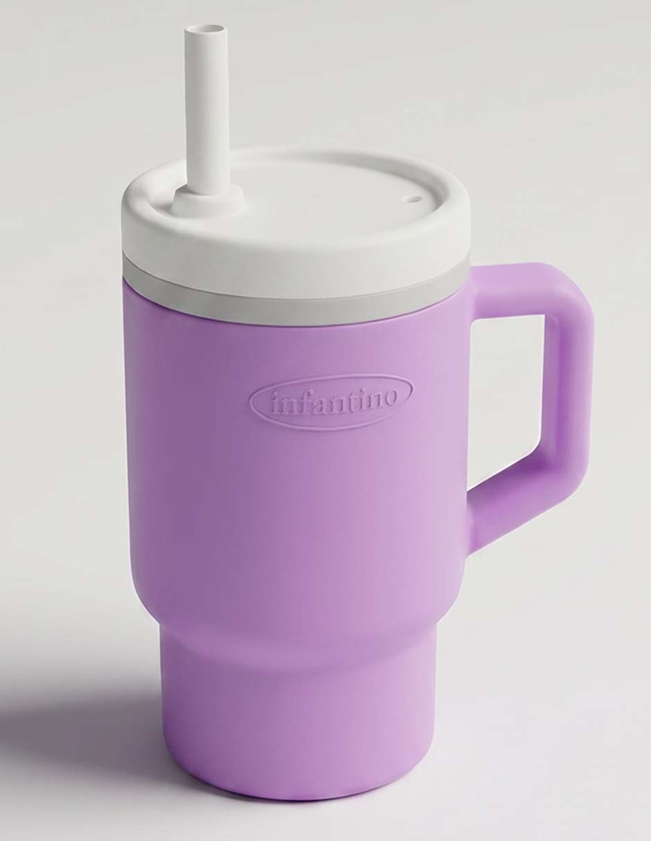 Vaso con tapa y popote 1