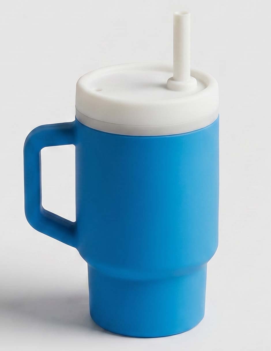 Vaso con tapa y popote 3