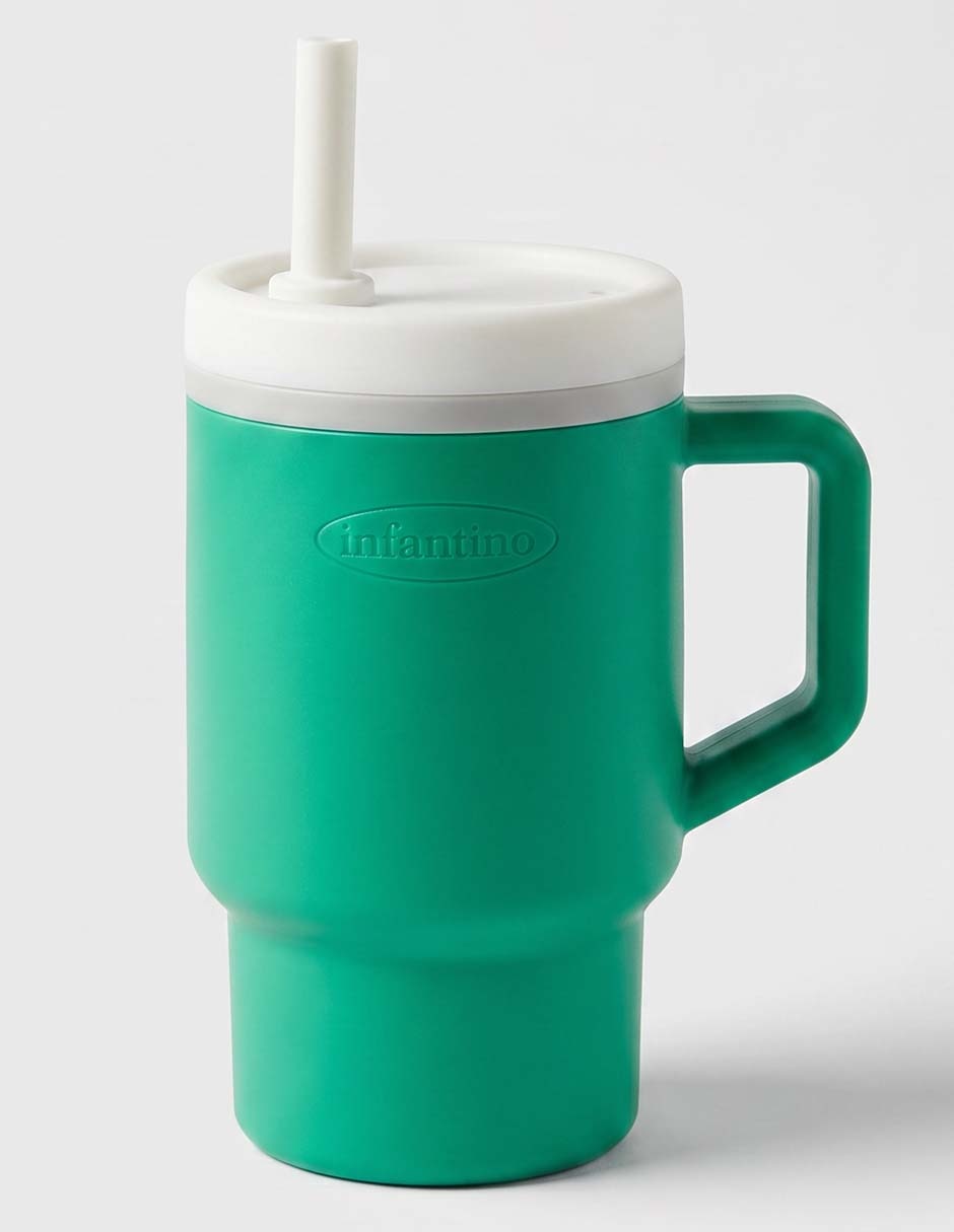 Vaso con tapa y popote 1