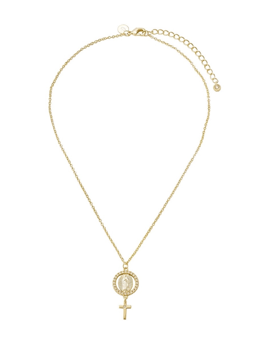 Cadena ovalada religiosos 14 k 1