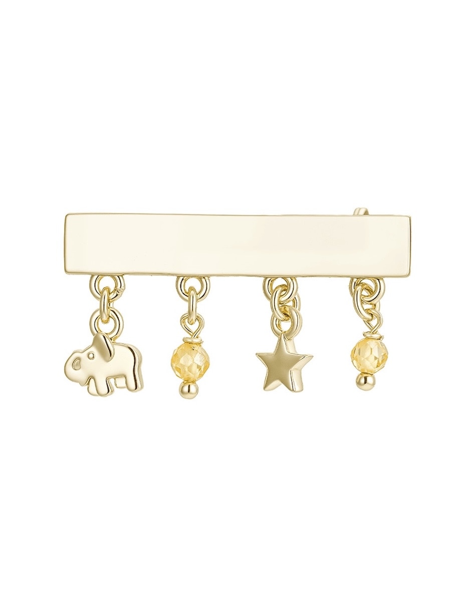 Pin de metal elefante 1