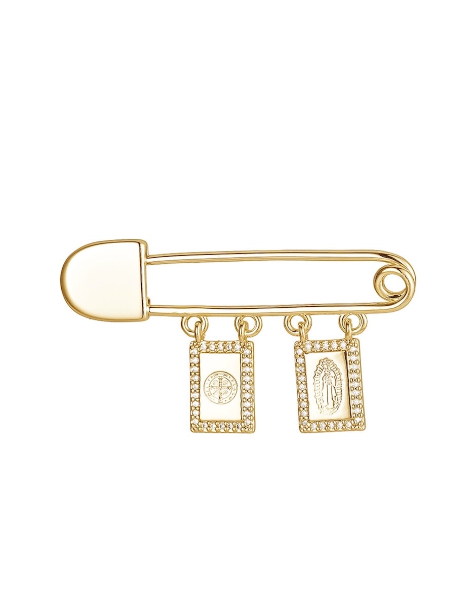 Pin de metal rectangular 1