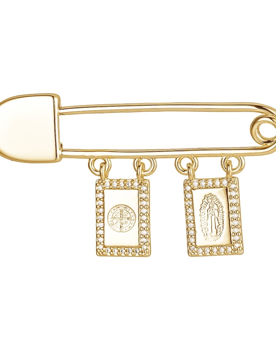 Pin de metal rectangular 3