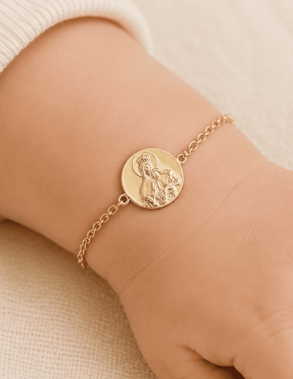 Pulsera de aleación de metal 14 k religiosos 3