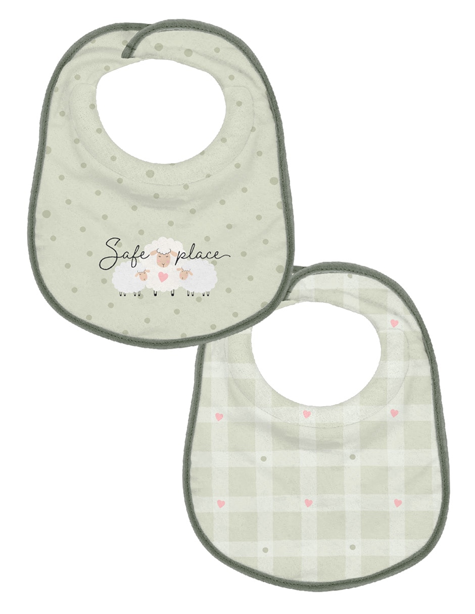 Set de babero safe place 2 piezas