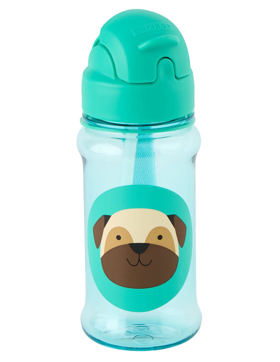 Botella de agua de plástico con tapa rosca
