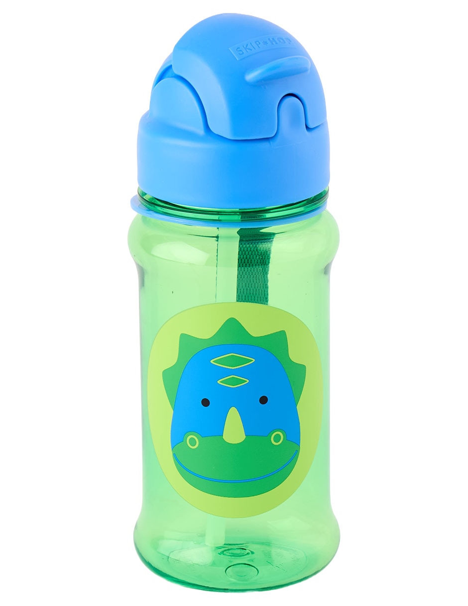 Botella de agua de plástico con tapa aprueba de derrame 355 ml