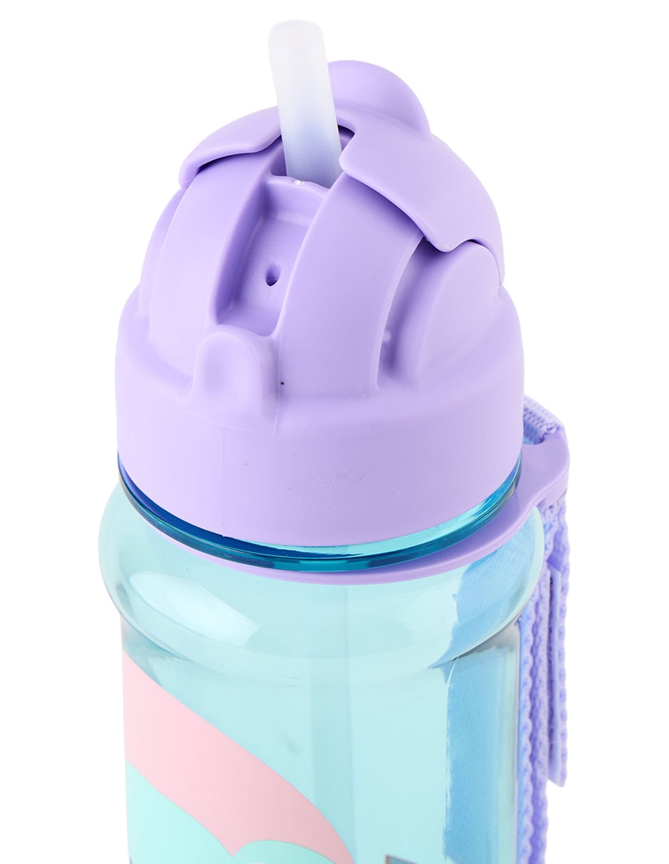 Botella de agua Skip Hop de plástico con tapa aprueba de derrame 355 ml