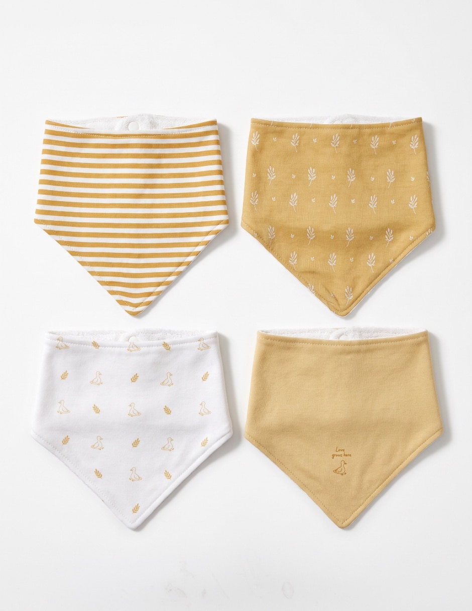 Set de babero 4 piezas