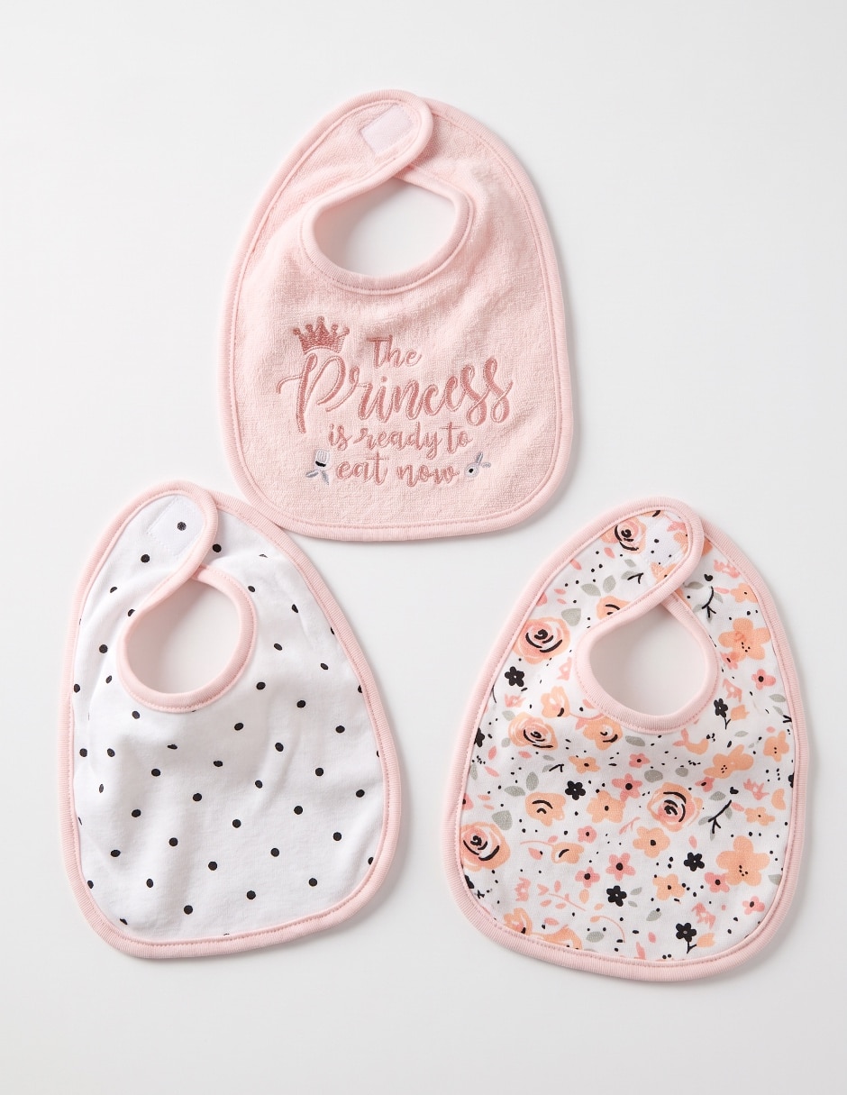 Set de baberos Piquenique estampado de algodón 3 piezas
