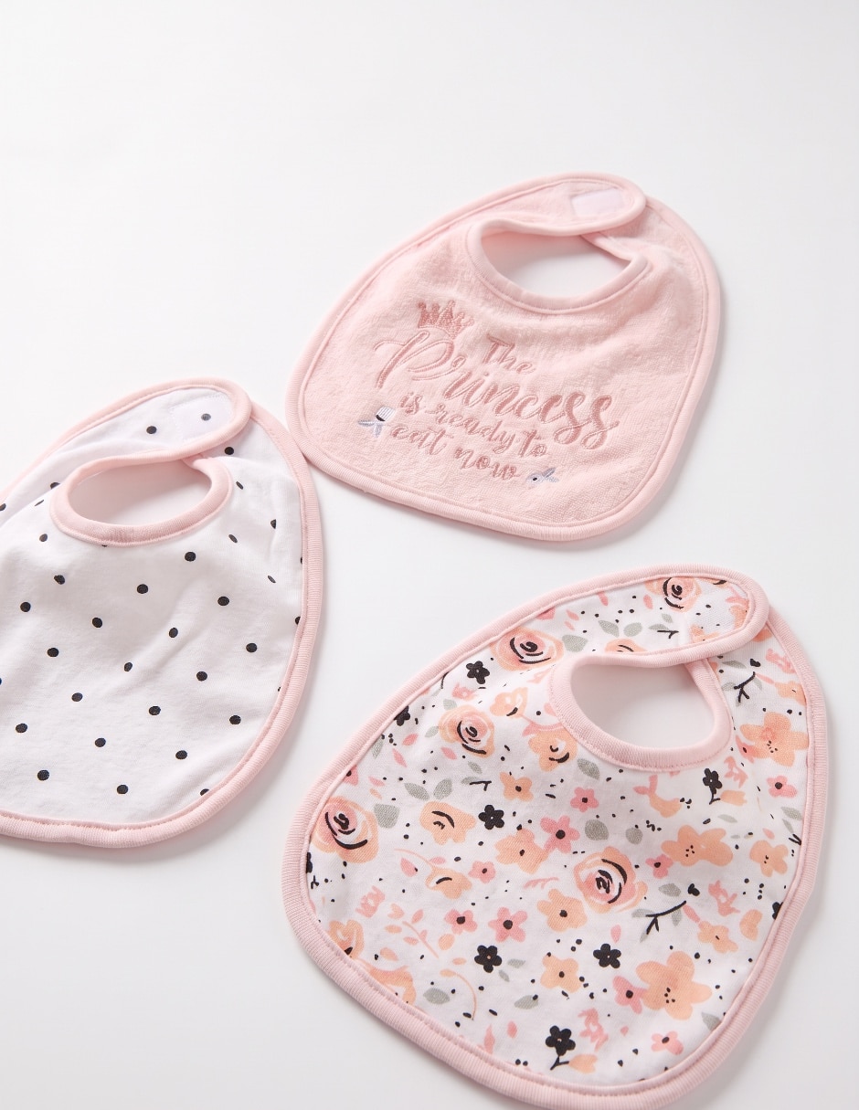 Set de baberos Piquenique estampado de algodón 3 piezas 3