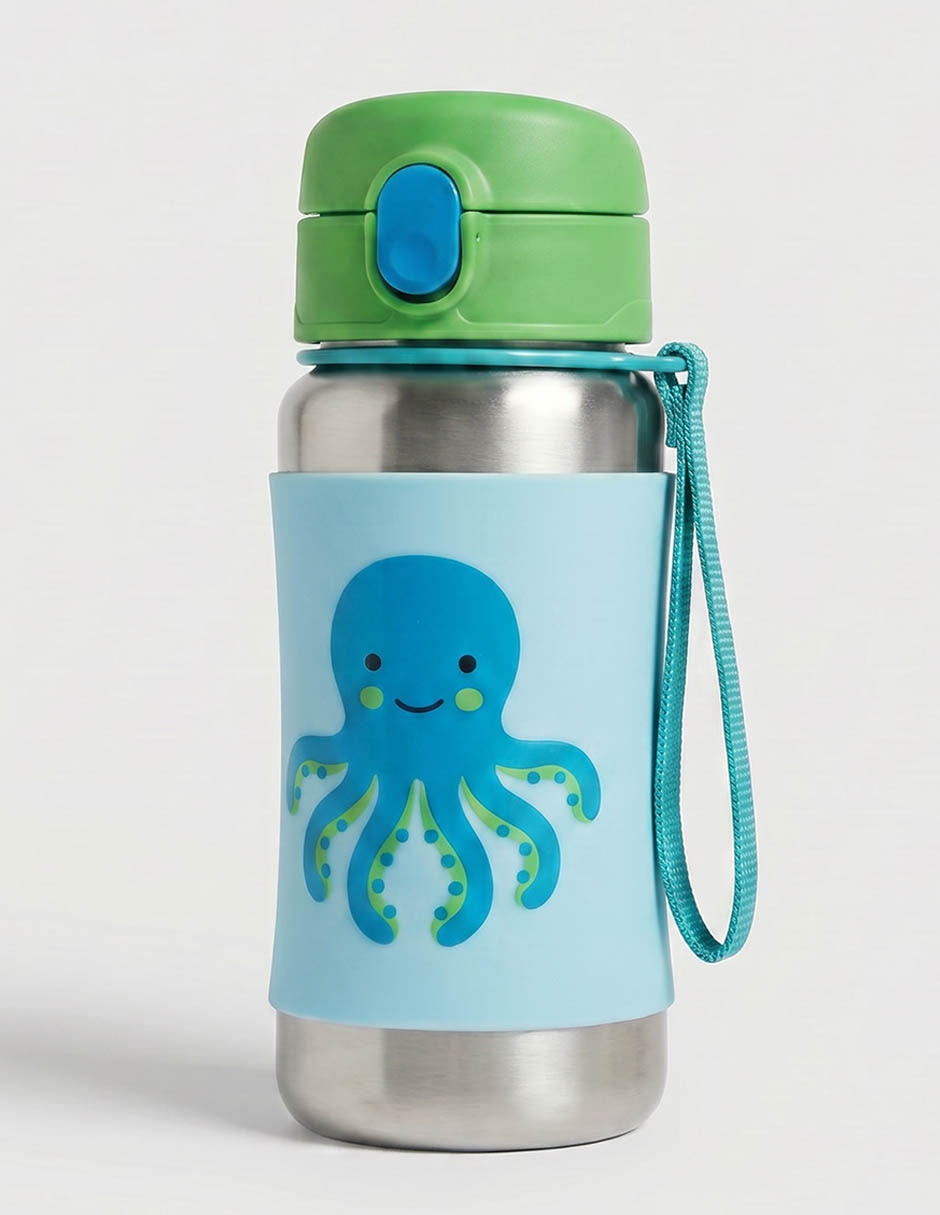 Termo De Acero Inoxidable Zoo Con Tapa Rosca 350 Ml