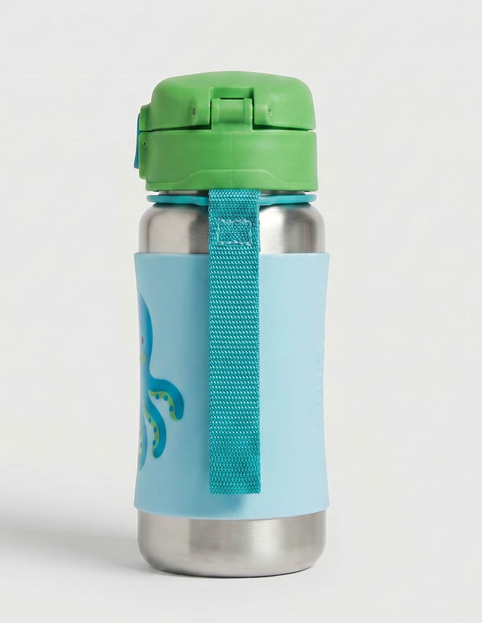 Termo Skiphop de acero inoxidable Zoo con tapa rosca 350 ml