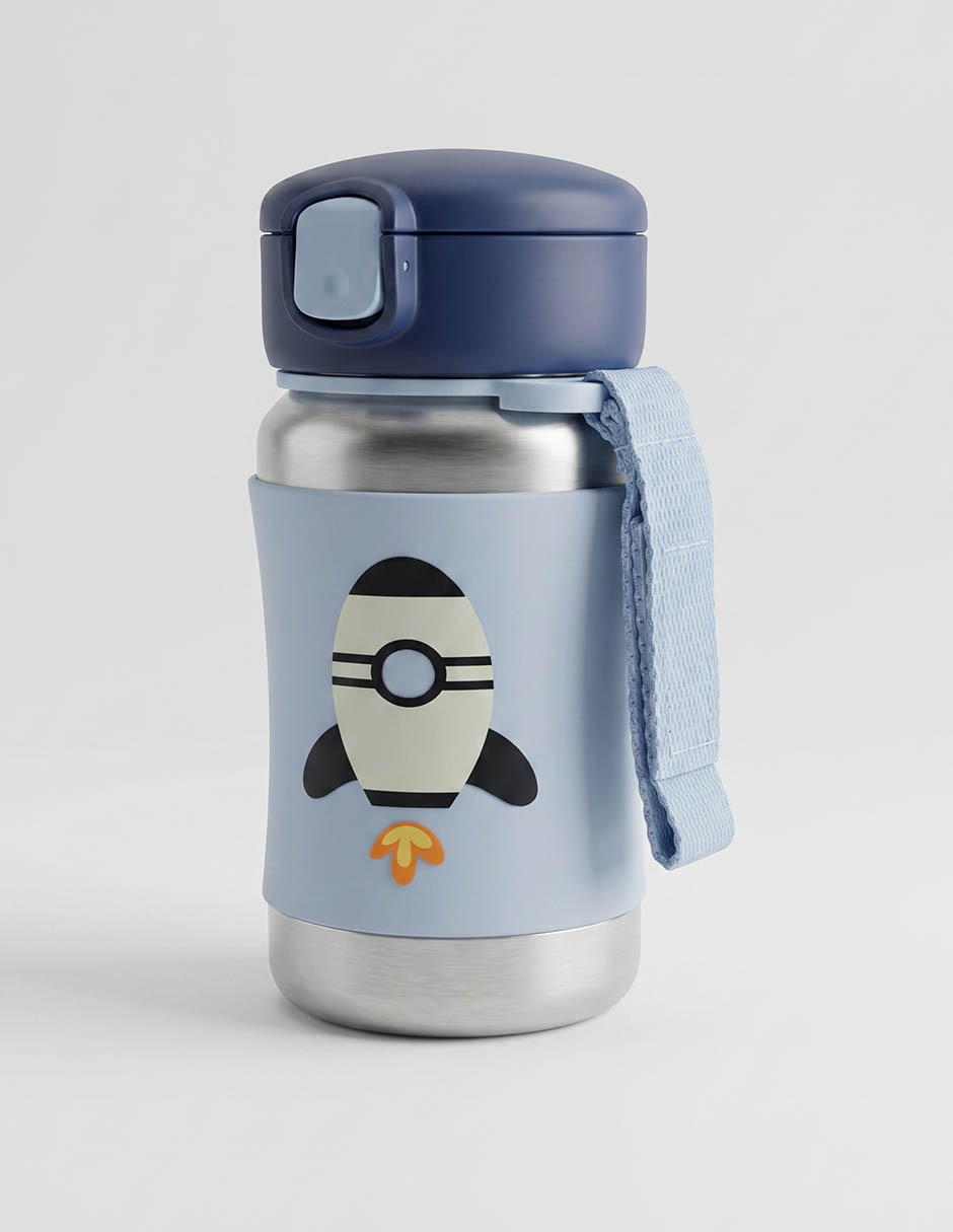 Termo Skiphop de acero inoxidable Spark Style con tapa rosca 350 ml