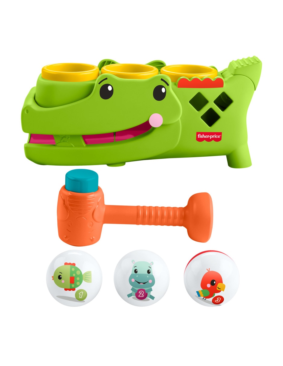 Cocodrilo pelotitas divertidas fisher price infant-learning juego didáctico unisex