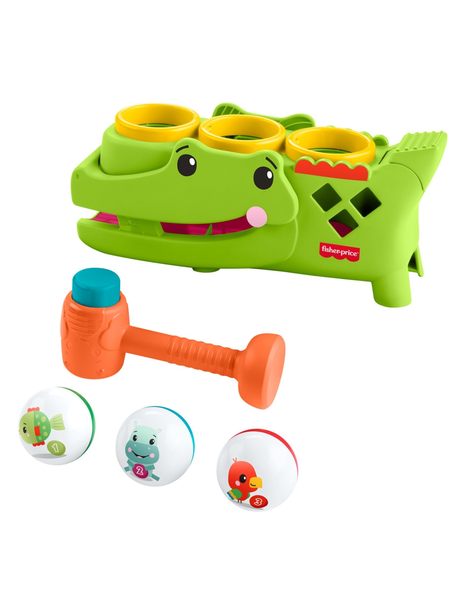 Cocodrilo pelotitas divertidas fisher price infant-learning juego didáctico unisex