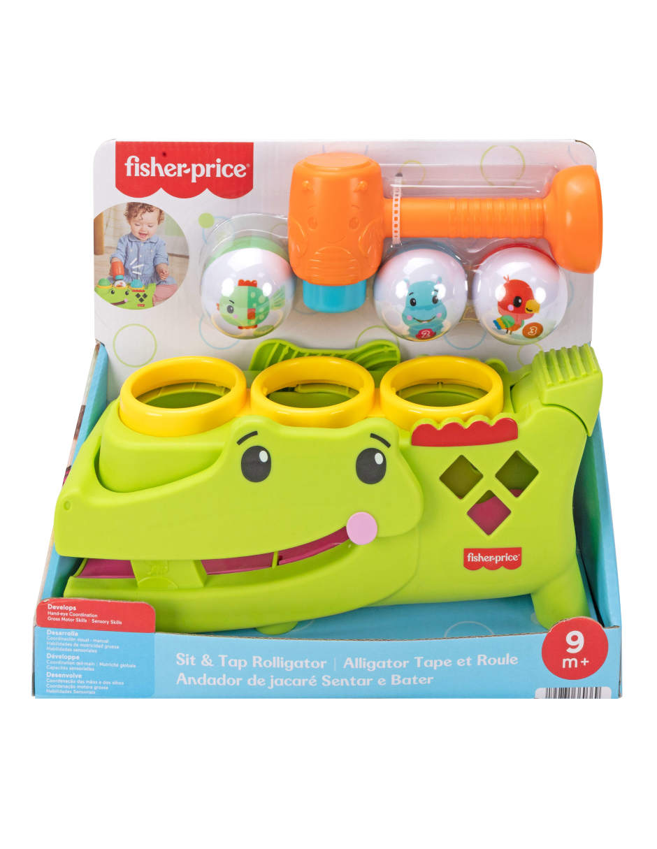 Cocodrilo pelotitas divertidas fisher price infant-learning juego didáctico unisex