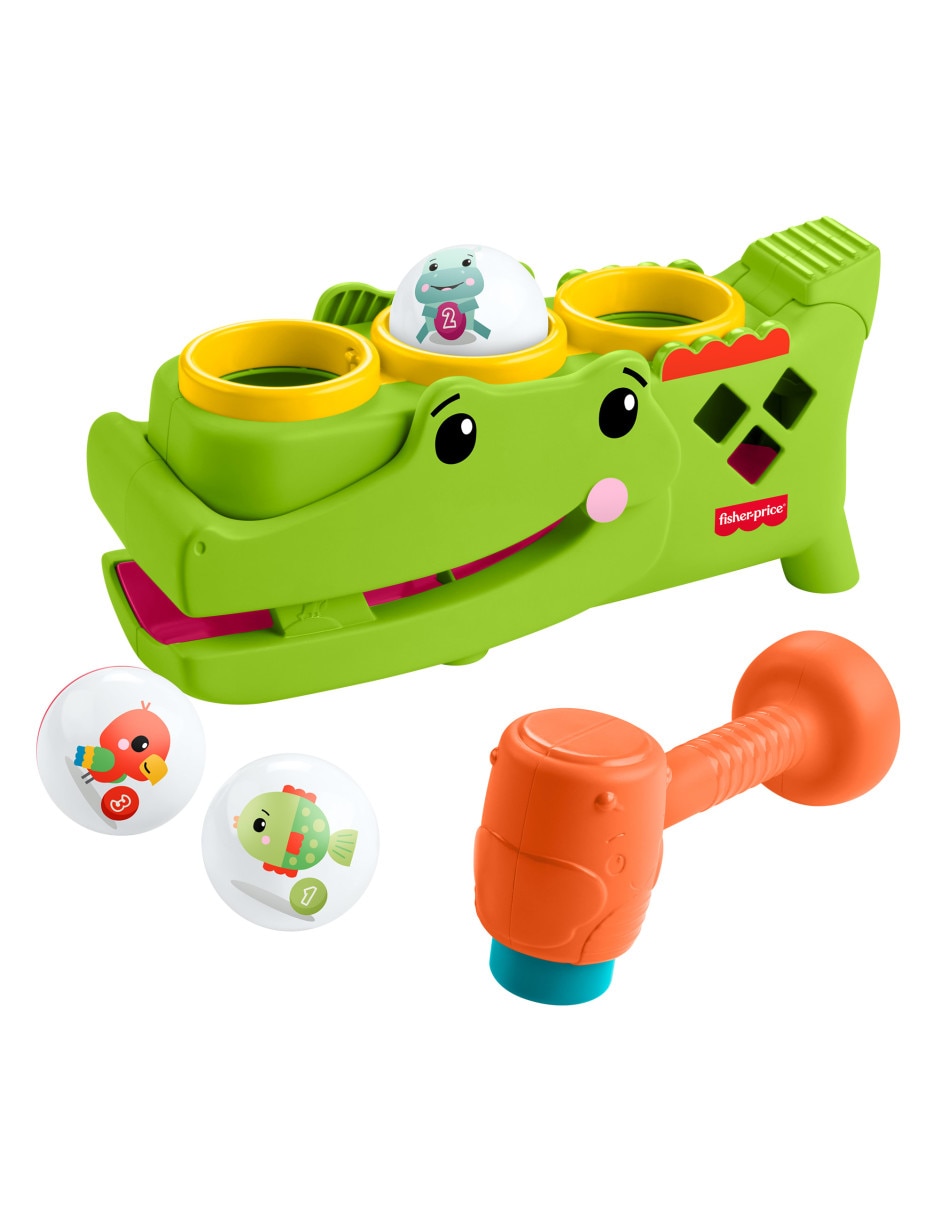 Cocodrilo pelotitas divertidas fisher price infant-learning juego didáctico unisex