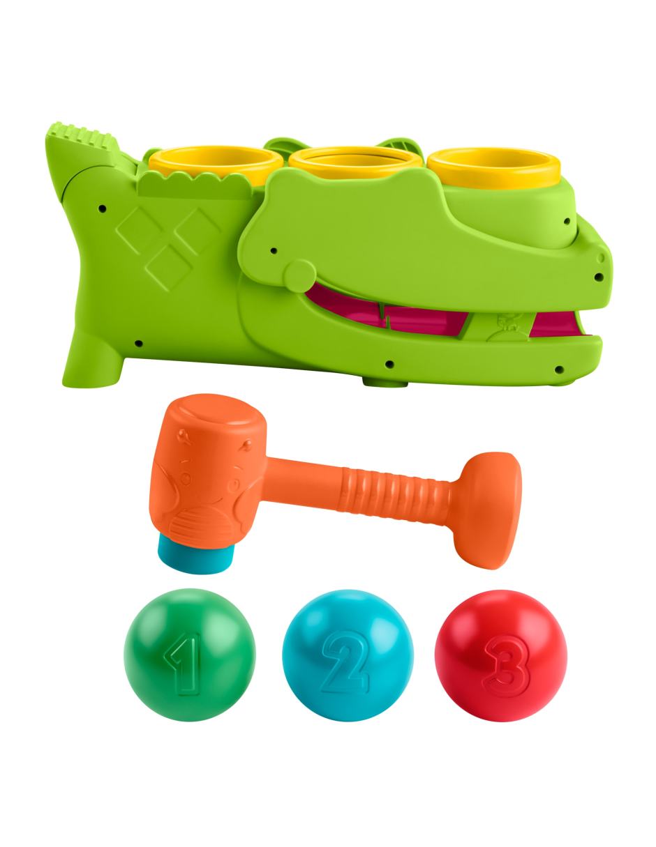 Cocodrilo pelotitas divertidas fisher price infant-learning juego didáctico unisex