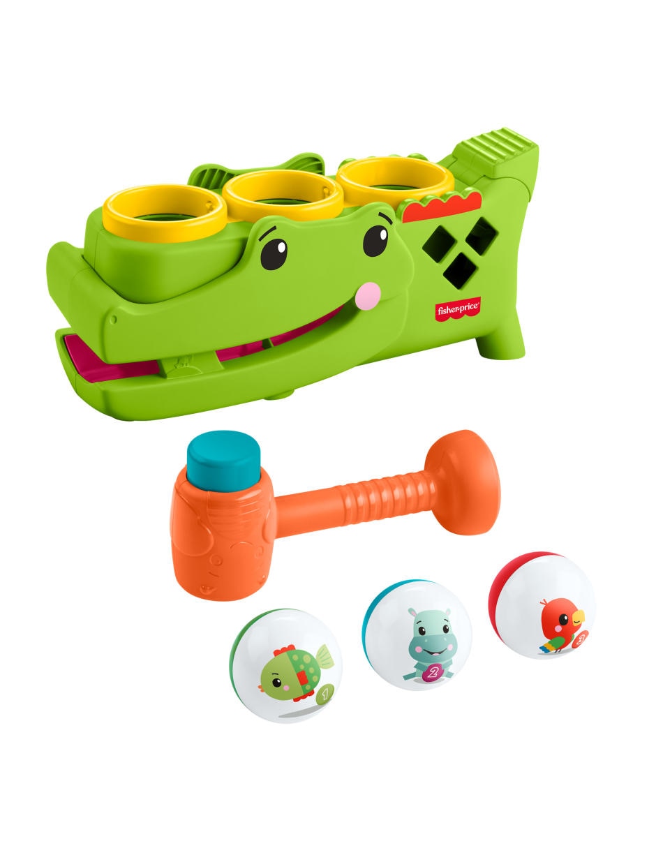 Cocodrilo pelotitas divertidas fisher price infant-learning juego didáctico unisex