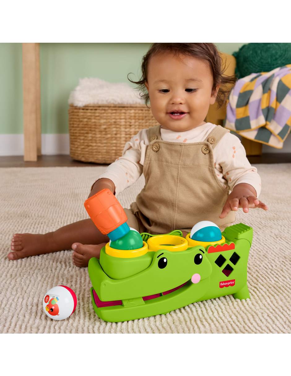 Cocodrilo pelotitas divertidas fisher price infant-learning juego didáctico unisex