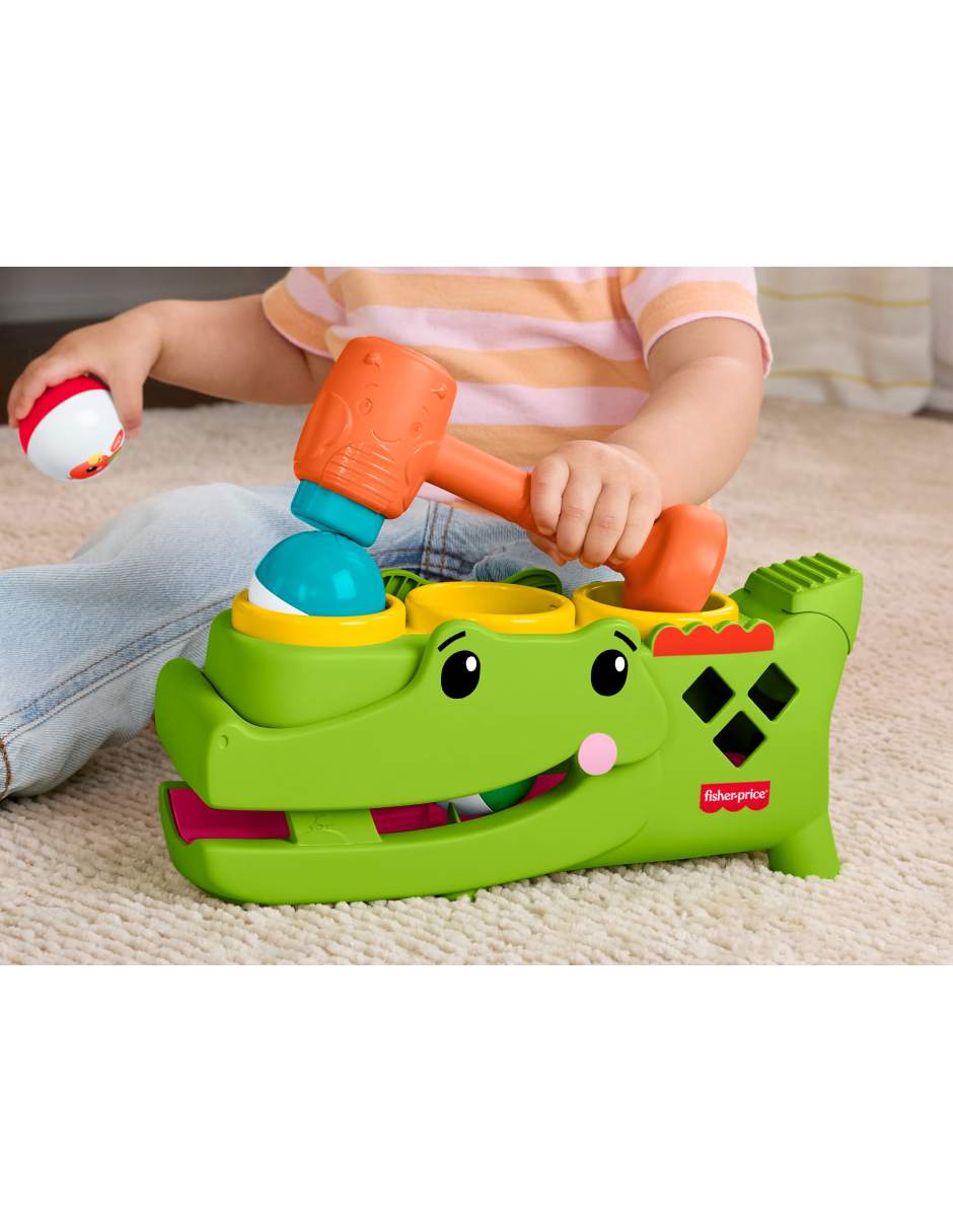 Cocodrilo pelotitas divertidas fisher price infant-learning juego didáctico unisex
