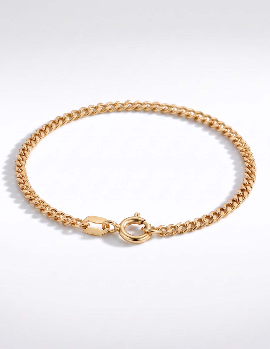 Pulsera joyería de oro amarillo con 10 k 2