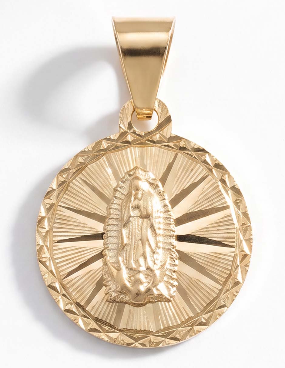 Medalla de cruz de oro amarillo 10 k Medalla de cruz de oro amarillo 10 k