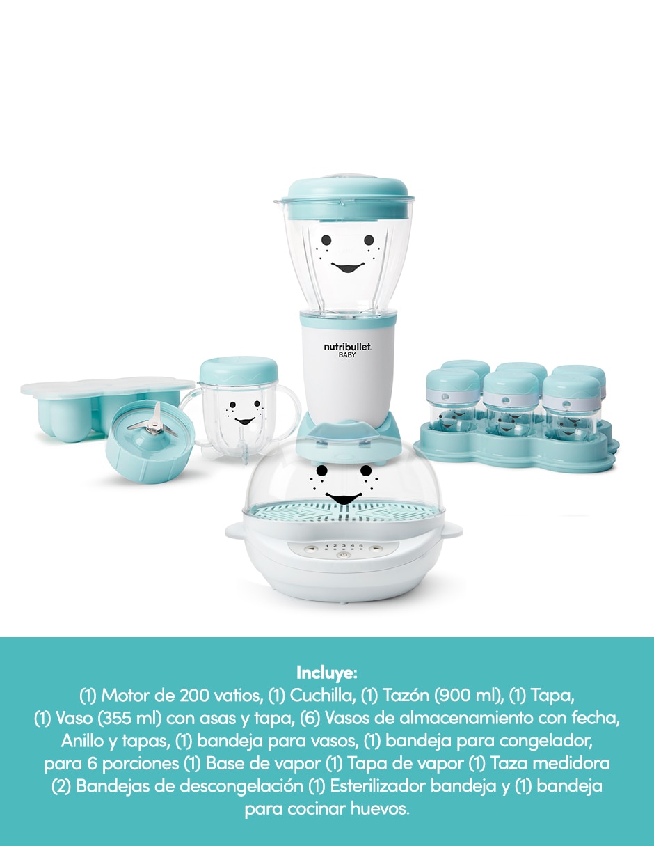 Procesador de alimentos baby kit de licuadora y vaporera de acero inoxidable 5