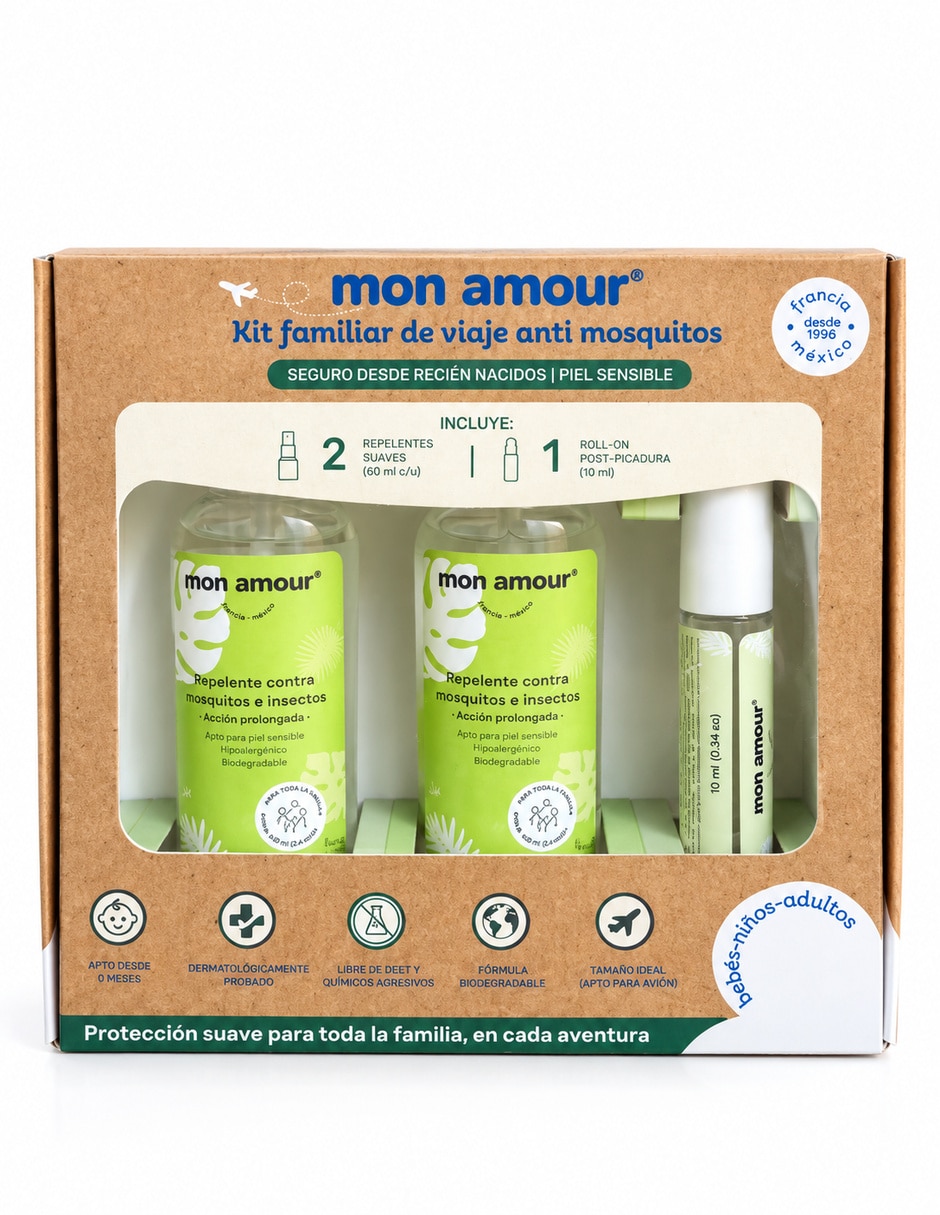 Set de cuidado repelente 3 piezas unisex