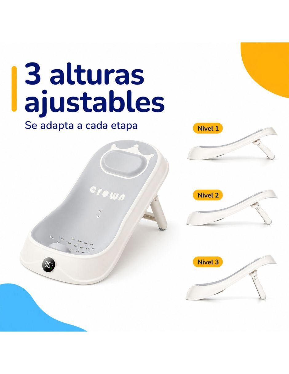 Tina de baño para bebé de plástico