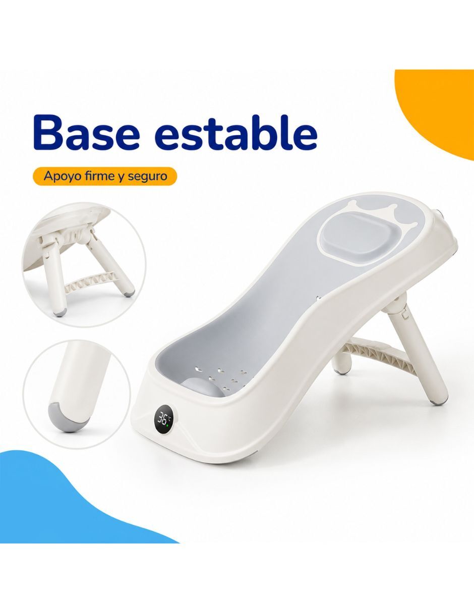 Tina de baño para bebé de plástico 5
