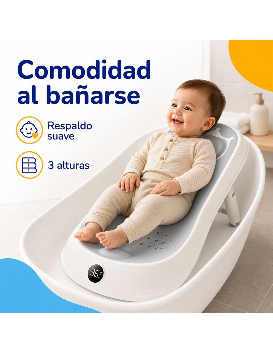 Tina de baño para bebé de plástico 7