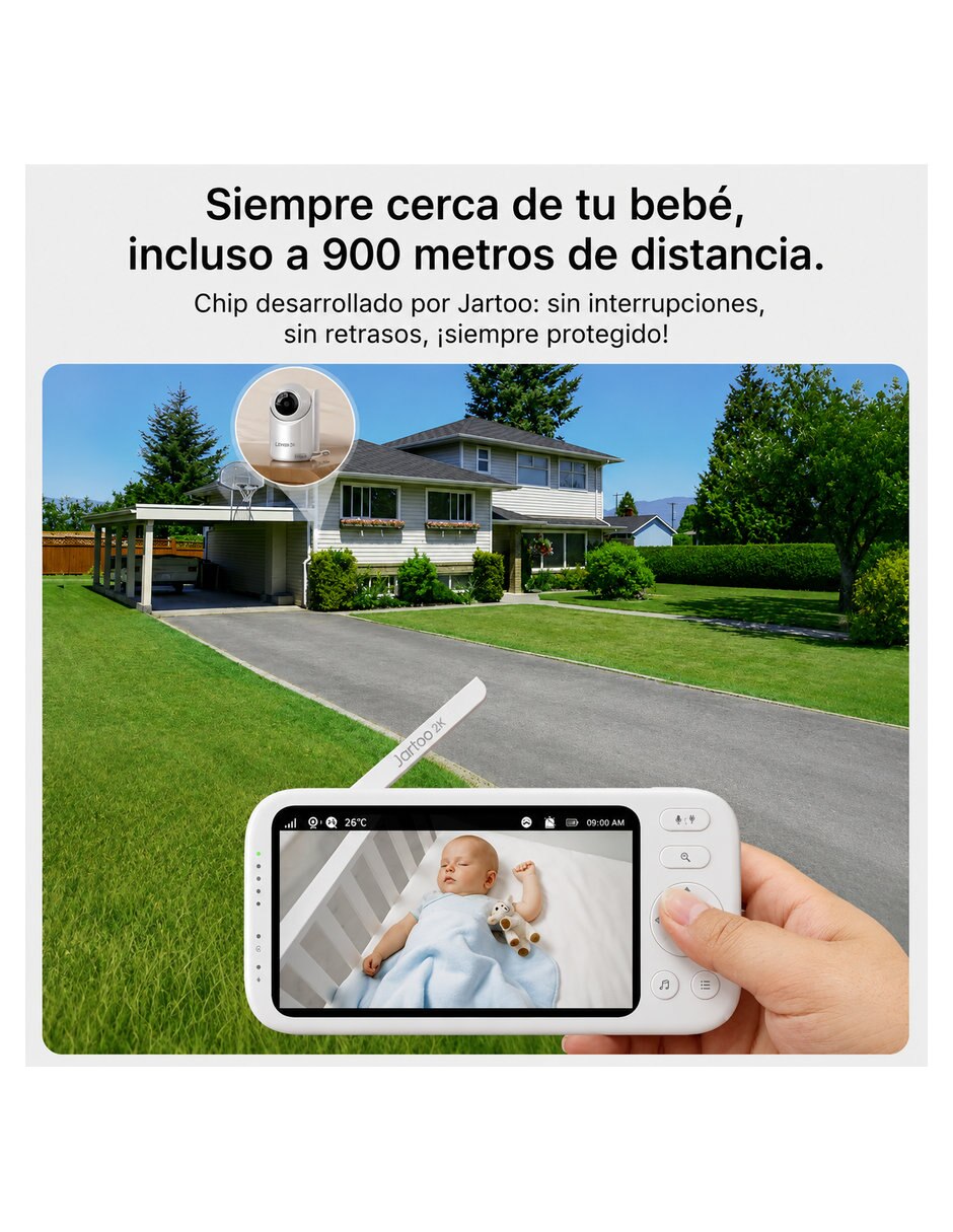 Monitor de audio y video para bebé jt - vbm002 pro 5