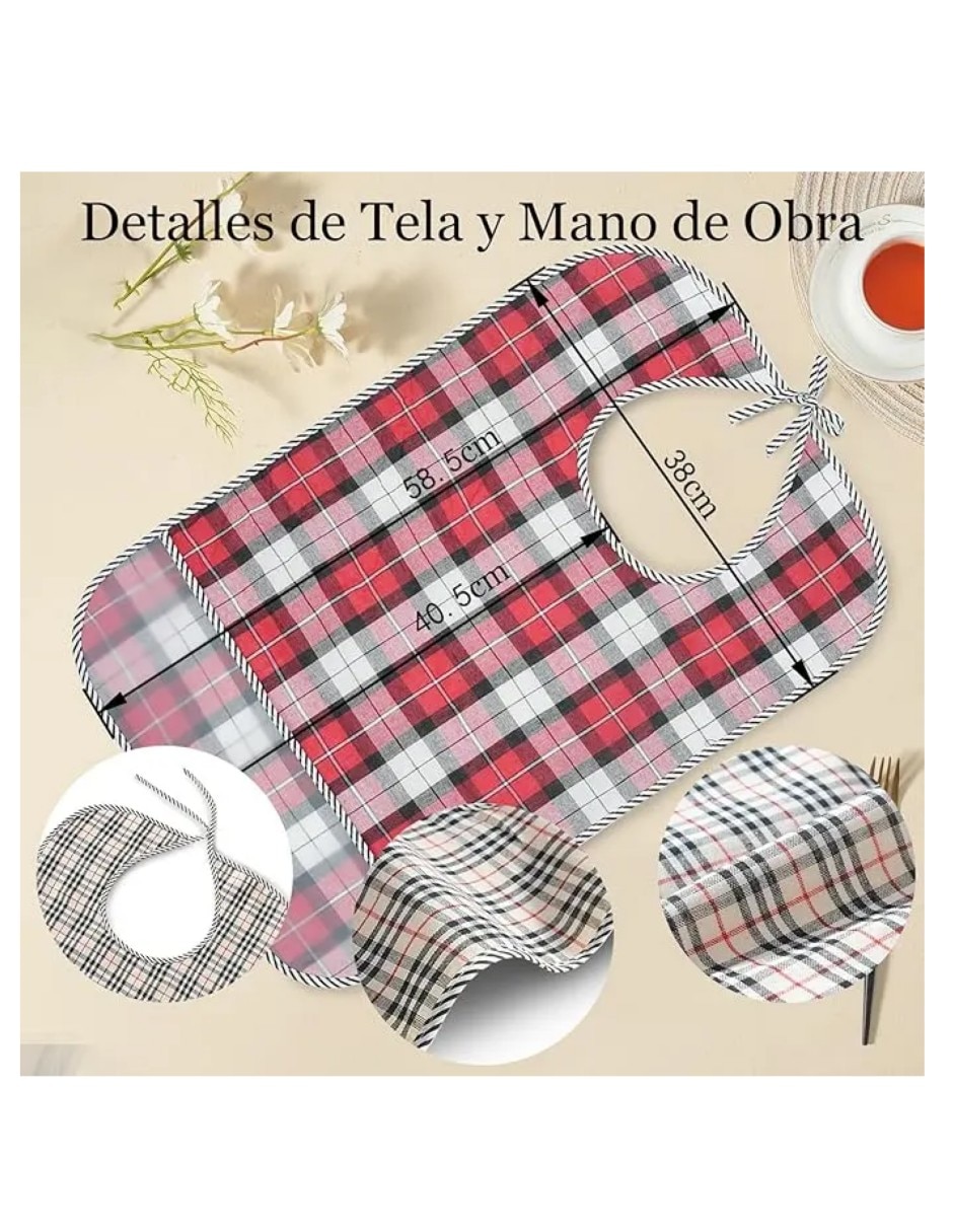 Babero friends estampado a rayas de plástico 3 piezas
