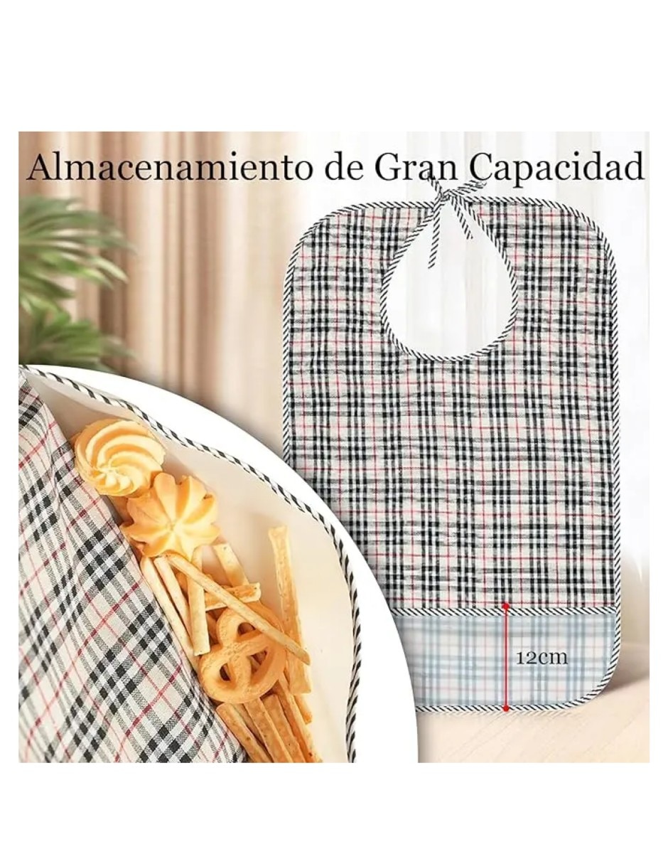 Babero friends estampado a rayas de plástico 3 piezas