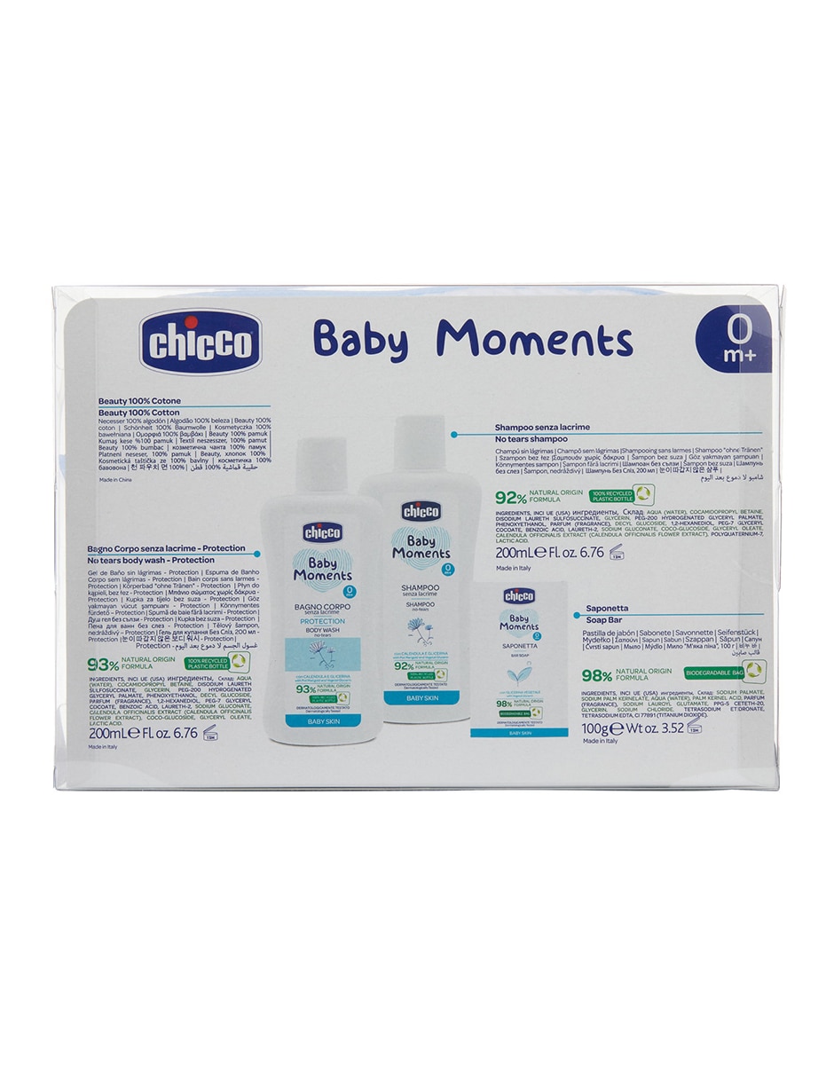 Set baño Chicco Baby Moments 3 piezas para 2