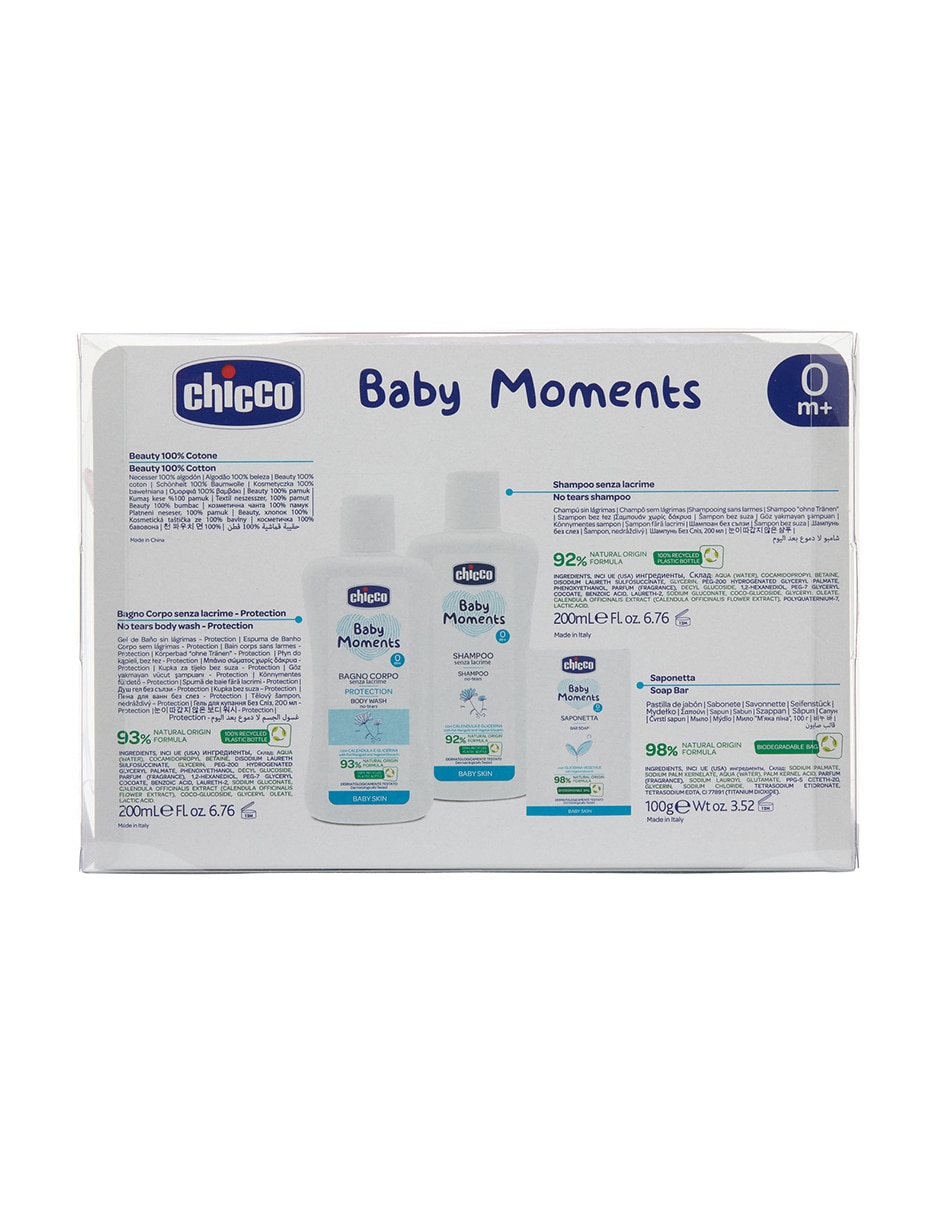 Set baño Chicco Baby Moments 3 piezas para 5