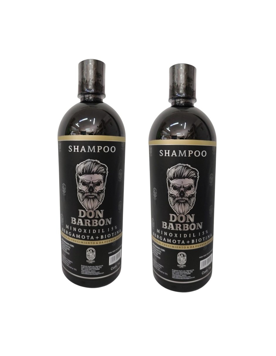Shampoo anticaída para cabello todo tipo con Minoxi 15% paquete de 2 Shampoo anticaída para cabello todo tipo con Minoxi 15% paquete de 2