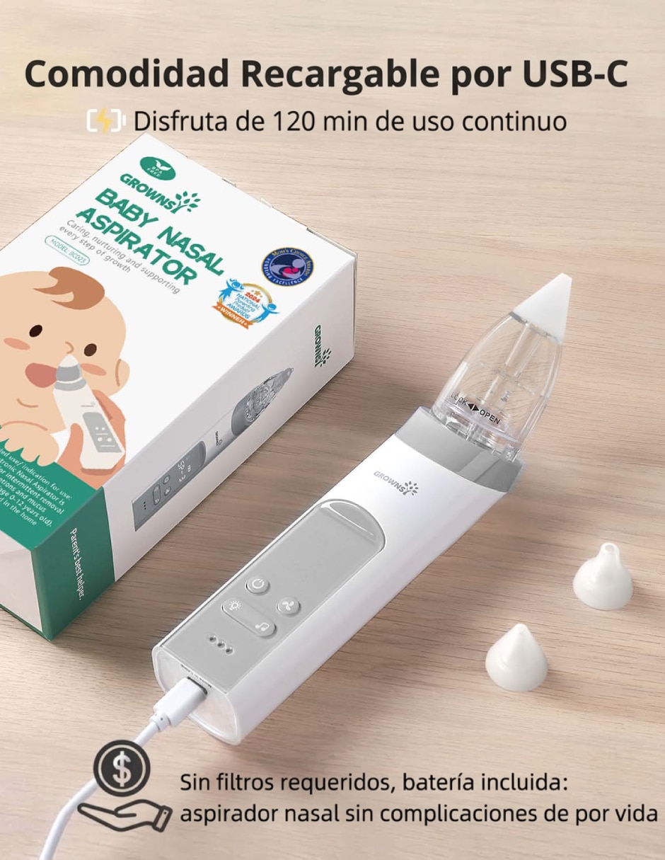 Aspirador nasal GROWNSY 7