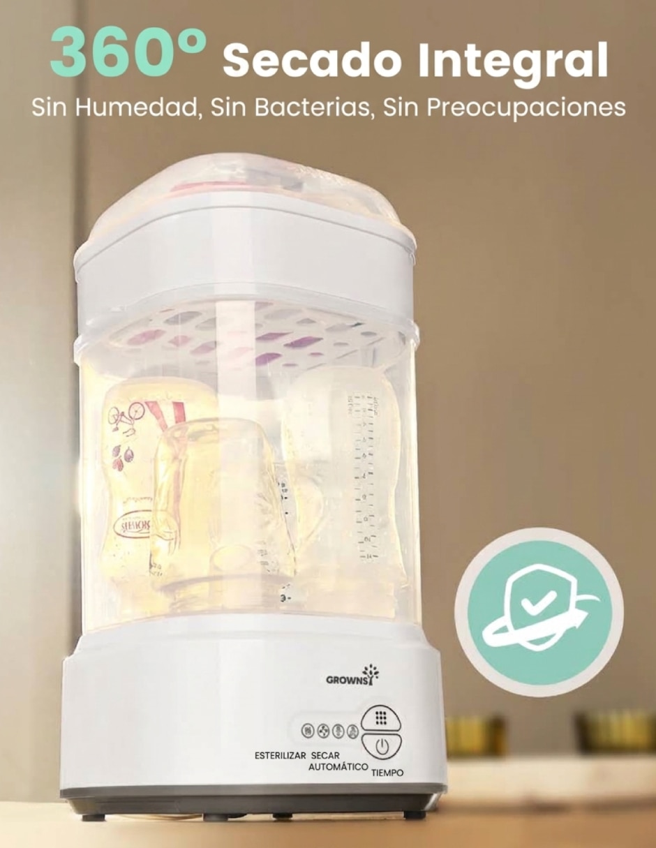 Esterilizador eléctrico Esterilizador y Secado 5 botellas 3