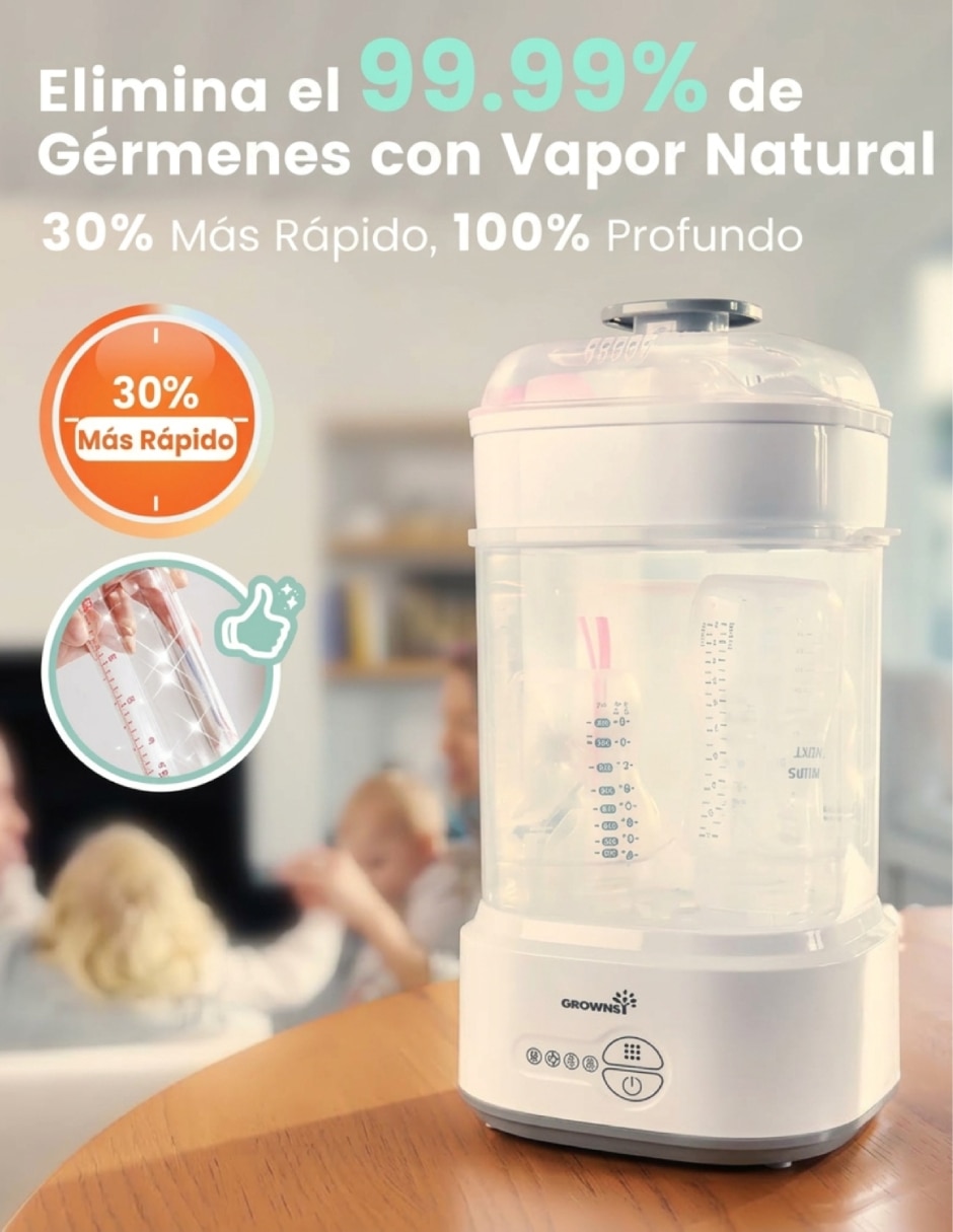 Esterilizador eléctrico Esterilizador y Secado 5 botellas 4