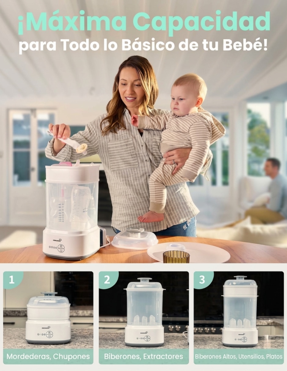 Esterilizador eléctrico Esterilizador y Secado 5 botellas 5