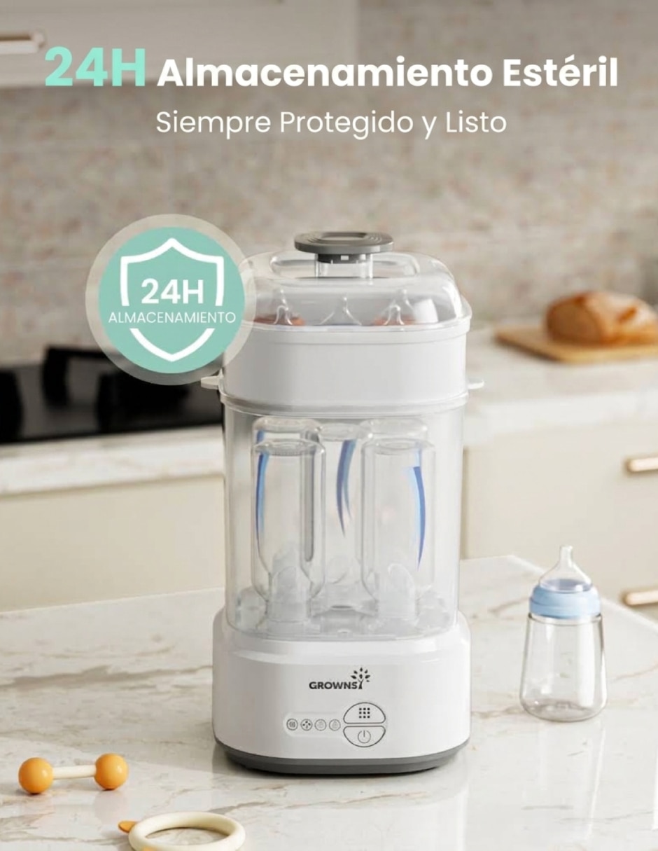 Esterilizador eléctrico Esterilizador y Secado 5 botellas 6